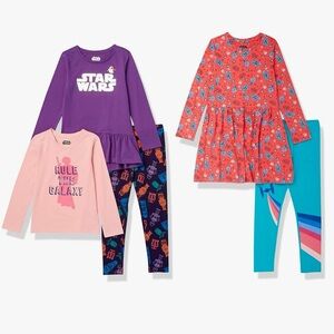 Disney Amazon Essentials Star Wars Rule the Galaxy Kids Multipack Outfit Set NWT